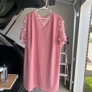 Shein | Pink Pearl Dress | 3/4X